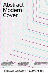 Cover design with abstract lines. Modern background. Rich design of VIP. Future futuristic template for banner design, poster, booklet, report, journal. Vector.
