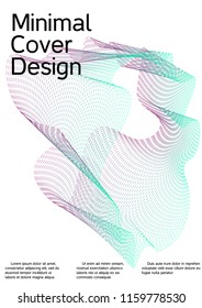 Cover design with abstract lines. Modern background. Rich design of VIP. Future futuristic template for banner design, poster, booklet, report, journal. Vector.