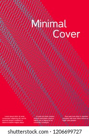 Cover design with abstract lines. Modern bright red background. Rich design of VIP. Future futuristic template for banner design, poster, booklet, report, journal. Vector.