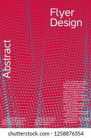 Cover design with abstract lines. Modern bright red background. Rich design of VIP. Future futuristic template for banner design, poster, booklet, report, journal. Vector.