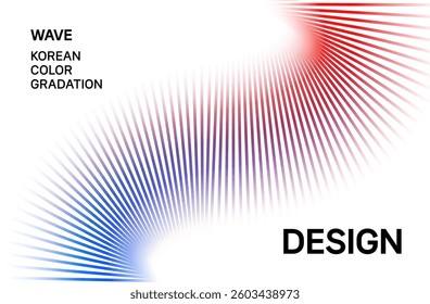 Cover Design of Abstract Wave Gradient Line Art