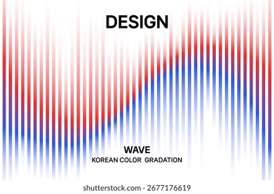 Cover Design of Abstract Wave Gradient Line Art