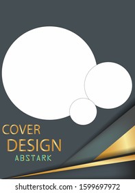 Cover design Abtrak report,vector template brochures, flyers, presentations, leaflet, magazine a4 size. White with yellow abstract background