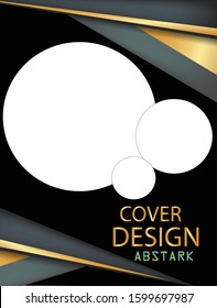 Cover design Abtrak report,vector template brochures, flyers, presentations, leaflet, magazine a4 size. White with yellow abstract background