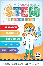 Cover design adapted to STEM education books.