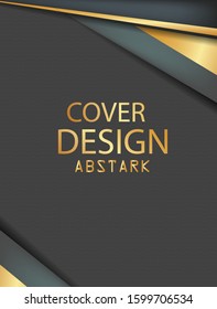 Cover design annual Abstark,vector template brochures, flyers, presentations, leaflet, magazine a4 size. White with yellow abstract background