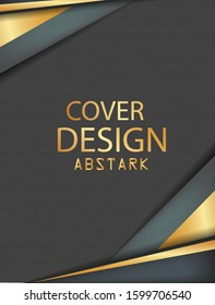 Cover design annual Abstark,vector template brochures, flyers, presentations, leaflet, magazine a4 size. White with yellow abstract background