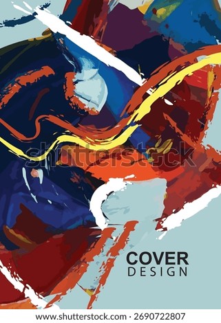 cover design annual report in abstract 