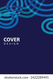 Cover design for annual report brochure flyer template.