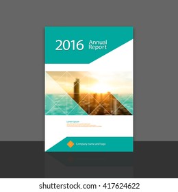 Cover design for annual report brochure flyer template. A4 cover vector EPS-10 background image with Gradient Mesh.