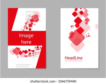 Cover design for annual report and business catalog, magazine, flyer or booklet. Brochure template layout. A4 cover vector EPS-10