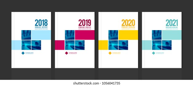 Cover design for annual report business catalog company profile brochure magazine flyer booklet poster banner. A4 template element cover vector EPS-10 sample image with Gradient Mesh.