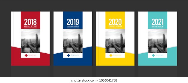 Cover design for annual report business catalog company profile brochure magazine flyer booklet poster banner. A4 template element cover vector EPS-10 sample image with Gradient Mesh.