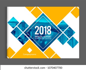 Cover design for annual report business catalog company profile brochure magazine flyer booklet poster banner. A4 landscape template element cover vector EPS-10 sample image with Gradient Mesh.