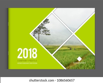 Cover design for annual report business catalog company profile brochure magazine flyer booklet poster banner. A4 landscape template element cover vector EPS-10 sample image with Gradient Mesh.