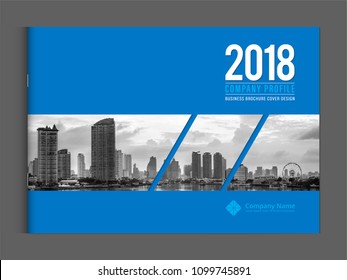 Cover design for annual report business catalog company profile brochure magazine flyer booklet poster banner. A4 landscape template element cover vector EPS-10 sample image with Gradient Mesh.