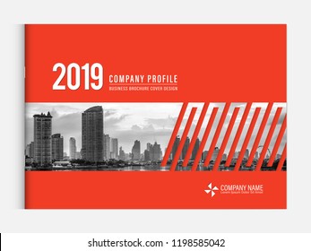 Cover design for annual report business catalog company profile brochure magazine flyer booklet poster banner. A4 landscape template element cover vector EPS-10 sample image with Gradient Mesh.