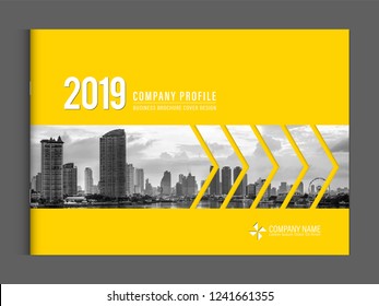 Cover design for annual report business catalog company profile brochure magazine flyer booklet poster banner. A4 landscape template element cover vector EPS-10 sample image with Gradient Mesh.