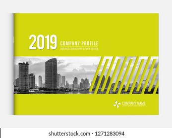 Cover design for annual report business catalog company profile brochure magazine flyer booklet poster banner. A4 landscape template element cover vector EPS-10 sample image with Gradient Mesh.