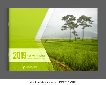 Cover design for annual report business catalog company profile brochure magazine flyer booklet poster banner. A4 landscape template element cover vector EPS-10 sample image with Gradient Mesh.