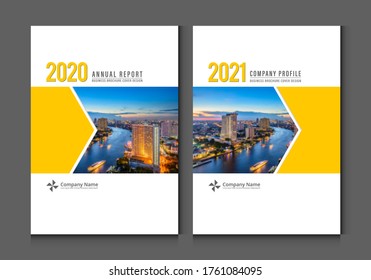 Cover design for annual report business catalog company profile brochure magazine flyer booklet poster banner. A4 template design element cover vector.