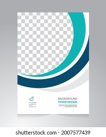 Cover design for annual report and business catalog, magazine, flyer or booklet. Brochure template layout. A4 cover vector EPS-10