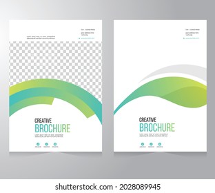 Cover design for annual report and business catalog, magazine, flyer or booklet. Brochure template layout. A4 cover vector EPS-10