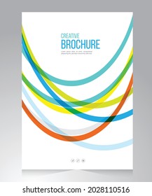 Cover design for annual report and business catalog, magazine, flyer or booklet. Brochure template layout. A4 cover vector EPS-10