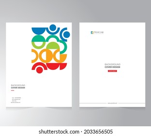 Cover design for annual report and business catalog, magazine, flyer or booklet. Brochure template layout. A4 cover vector EPS-10