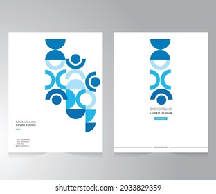 Cover design for annual report and business catalog, magazine, flyer or booklet. Brochure template layout. A4 cover vector EPS-10