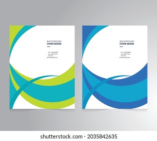 Cover design for annual report and business catalog, magazine, flyer or booklet. Brochure template layout. A4 cover vector EPS-10