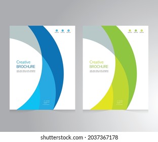 Cover design for annual report and business catalog, magazine, flyer or booklet. Brochure template layout. A4 cover vector EPS-10