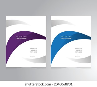 Cover design for annual report and business catalog, magazine, flyer or booklet. Brochure template layout. A4 cover vector EPS-10