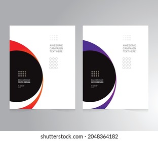 Cover design for annual report and business catalog, magazine, flyer or booklet. Brochure template layout. A4 cover vector EPS-10