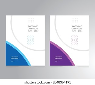 Cover design for annual report and business catalog, magazine, flyer or booklet. Brochure template layout. A4 cover vector EPS-10
