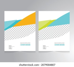 Cover design for annual report and business catalog, magazine, flyer or booklet. Brochure template layout. A4 cover vector EPS-10