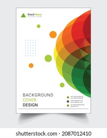 Cover design for annual report and business catalog, magazine, flyer or booklet. Brochure template layout. A4 cover vector EPS-10