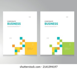 Cover design for annual report and business catalog, magazine, flyer or booklet. Brochure template layout. A4 cover vector EPS-10