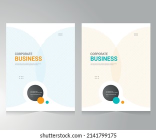 Cover design for annual report and business catalog, magazine, flyer or booklet. Brochure template layout. A4 cover vector EPS-10