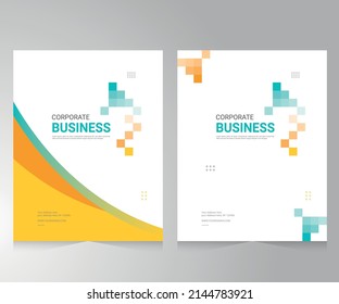 Cover design for annual report and business catalog, magazine, flyer or booklet. Brochure template layout. A4 cover vector EPS-10