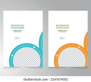 Cover design for annual report and business catalog, magazine, flyer or booklet. Brochure template layout. A4 cover vector EPS-10