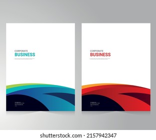 Cover design for annual report and business catalog, magazine, flyer or booklet. Brochure template layout. A4 cover vector EPS-10