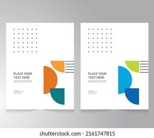 Cover design for annual report and business catalog, magazine, flyer or booklet. Brochure template layout. A4 cover vector EPS-10