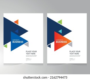 Cover design for annual report and business catalog, magazine, flyer or booklet. Brochure template layout. A4 cover vector EPS-10