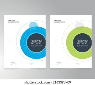 Diseño de portada para el informe anual y catálogo de negocios, revista, folleto o folleto. Diseño de plantilla de folleto. Vector de cubierta A4 EPS-10