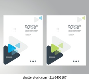 Cover design for annual report and business catalog, magazine, flyer or booklet. Brochure template layout. A4 cover vector EPS-10