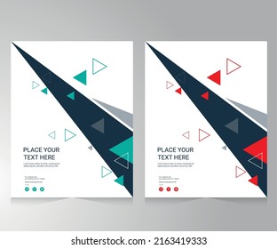 Cover design for annual report and business catalog, magazine, flyer or booklet. Brochure template layout. A4 cover vector EPS-10
