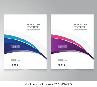 Cover design for annual report and business catalog, magazine, flyer or booklet. Brochure template layout. A4 cover vector EPS-10