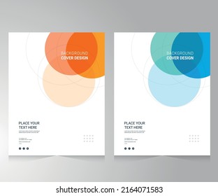 Cover design for annual report and business catalog, magazine, flyer or booklet. Brochure template layout. A4 cover vector EPS-10