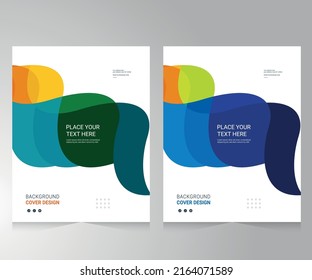 Cover design for annual report and business catalog, magazine, flyer or booklet. Brochure template layout. A4 cover vector EPS-10